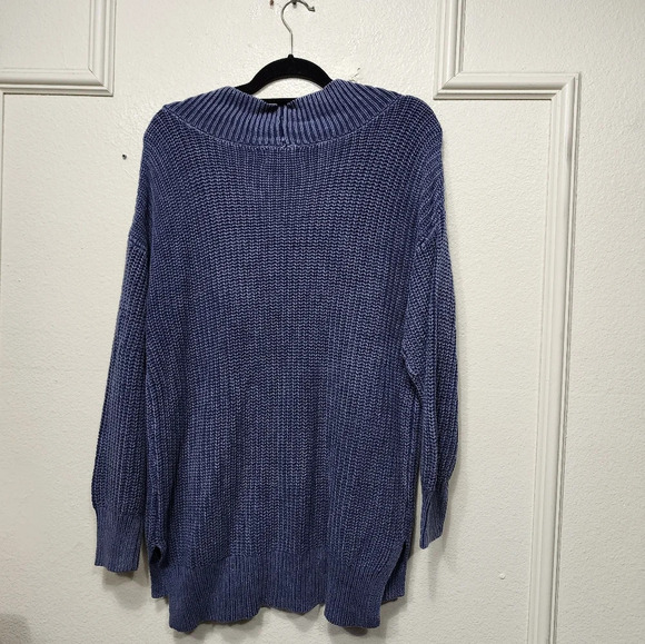 Aerie V-Neck Knit Oversized Sweater XS NWT Casual Fall Winter - Picture 4 of 5
